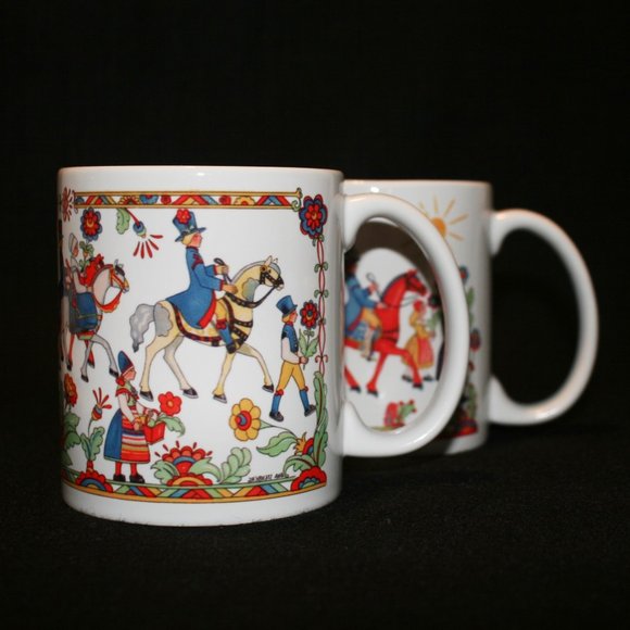 SET OF RENAISSANCE Coffee Mugs with Elaborate Art Medieval Patterns (No Returns) - Picture 1 of 13